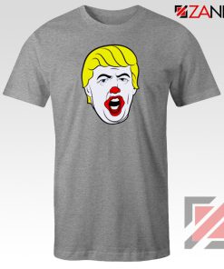 Anti Trump Clown Grey Tshirt