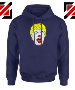 Anti Trump Clown Navy Hoodie