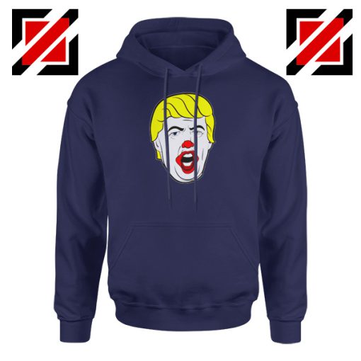 Anti Trump Clown Navy Hoodie