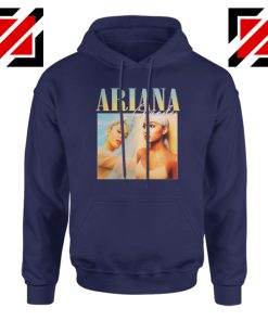 Ariana Grande 90s Navy Blue Hoodie