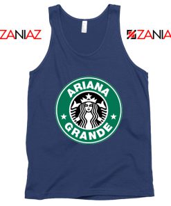 Ariana Grande Singer Navy Blue Tank Top