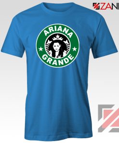 Ariana Grande Starbucks Parody Blue Tshirt