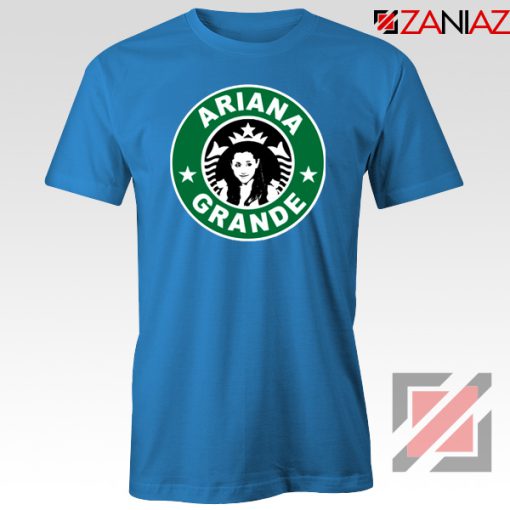 Ariana Grande Starbucks Parody Blue Tshirt