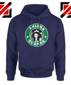 Ariana Grande Starbucks Parody Navy Blue Hoodie