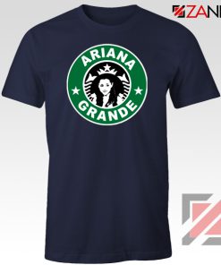 Ariana Grande Starbucks Parody Navy Blue Tshirt