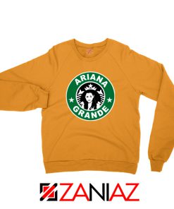 Ariana Grande Starbucks Parody Orange Sweater