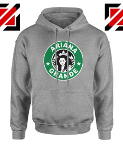 Ariana Grande Starbucks Parody Sport Grey Hoodie