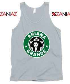 Ariana Grande Starbucks Parody Sport Grey Tank Top