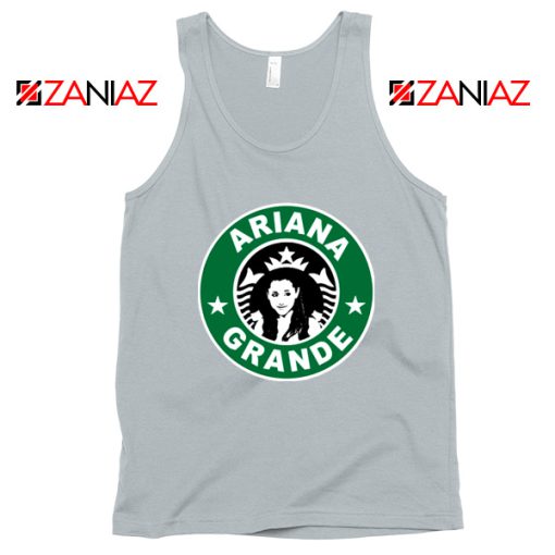 Ariana Grande Starbucks Parody Sport Grey Tank Top