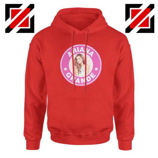 Ariana Grande Starbucks Pink Red Hoodie