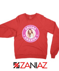 Ariana Grande Starbucks Pink Red Sweatshirt