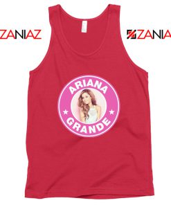 Ariana Grande Starbucks Pink Red Tank Top