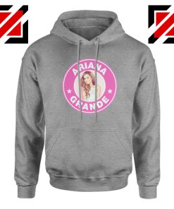 Ariana Grande Starbucks Pink Sport Grey Hoodie