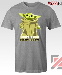 Size Matters Not Yoda Grey Tshirt