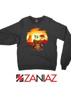 Baby Yoda Yiddle Black Sweatshirt