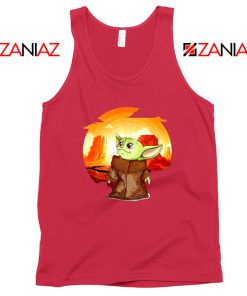 Baby Yoda Yiddle Red Tank Top