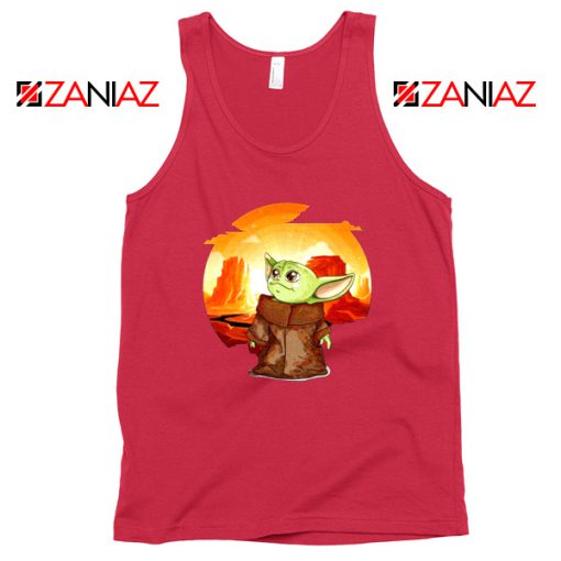 Baby Yoda Yiddle Red Tank Top