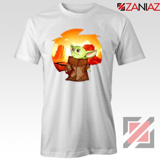 Baby Yoda Yiddle White Tshirt