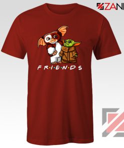 Baby Yoda and Gremlins Red Tshirt