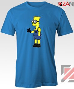 Bart Minion Simpson Blue Tshirt