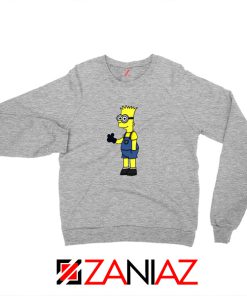 Bart Minion Simpson Grey Sweater