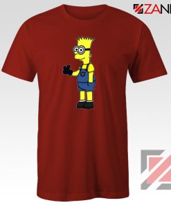 Bart Minion Simpson Red Tshirt