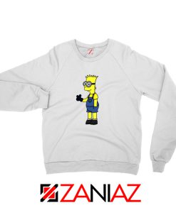 Bart Minion Simpson White Sweater