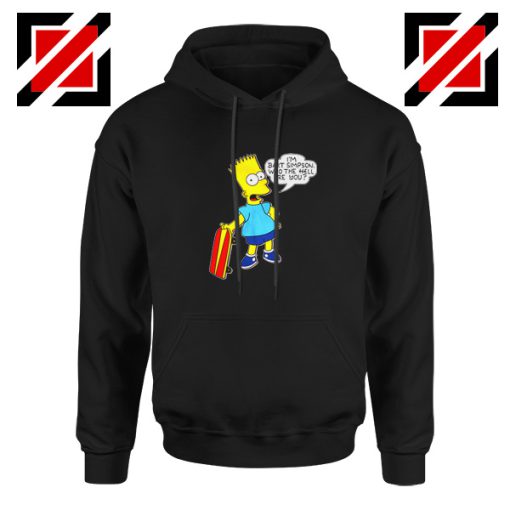 Bart Simpson Character Black Hoodie