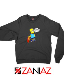 Bart Simpson Character Black Sweatshirt