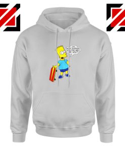 Bart Simpson Character Grey Hoodie