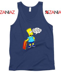 Bart Simpson Character Navy Tank Top