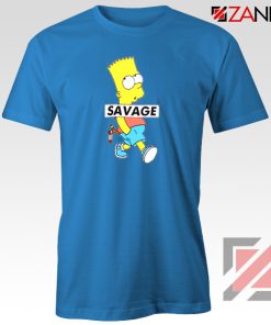 Bart Simpson Savage Blue Tshirt