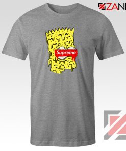 Bart Simpson Supreme Parody Grey Tshirt