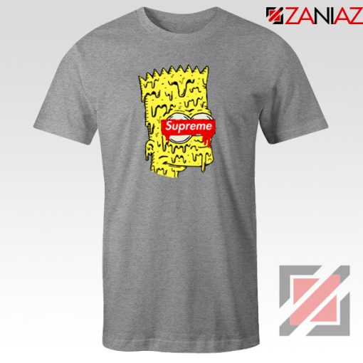 Bart Simpson Supreme Parody Grey Tshirt