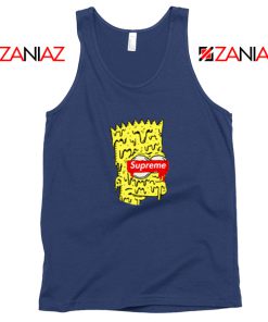 Bart Simpson Supreme Parody Navy Tank Top