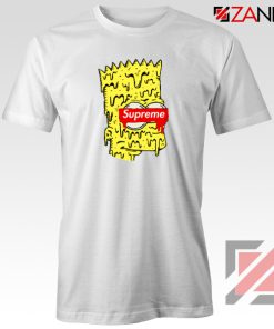 Bart Simpson Supreme Parody White Tshirt