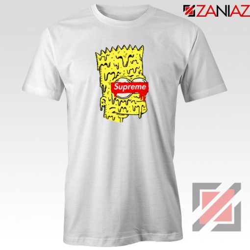 Bart Simpson Supreme Parody White Tshirt