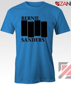 Bernie Sanders Black Flag Blue Tshirt