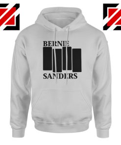 Bernie Sanders Black Flag Grey Hoodie