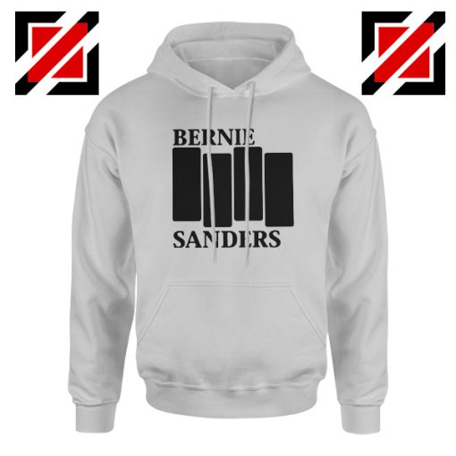 Bernie Sanders Black Flag Grey Hoodie