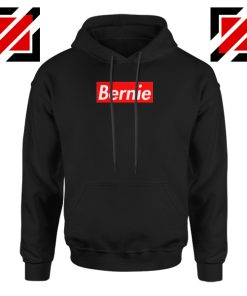 Bernie Parody Black Hoodie