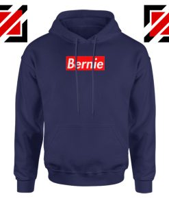 Bernie Parody Navy Hoodie