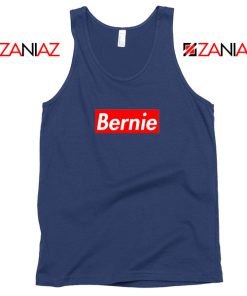 Bernie Parody Navy Tank Top