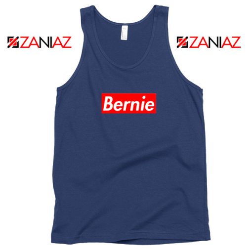 Bernie Parody Navy Tank Top