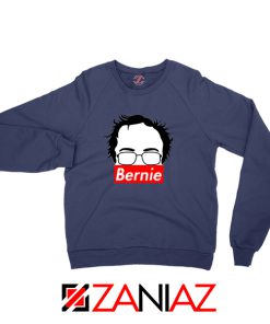 Bernie Silhouette Navy Sweatshirt