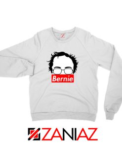 Bernie Silhouette White Sweatshirt