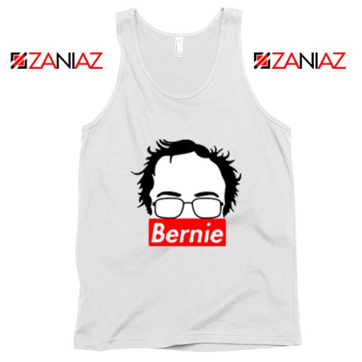 Bernie Supreme Silhouette White Tank Top