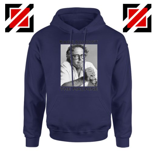 Bernies Rage Agaist The Machine Navy Hoodie