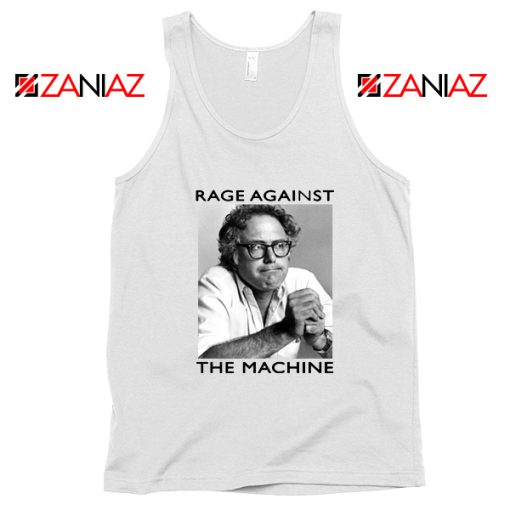 Bernies Rage Agaist The Machine White Tank Top