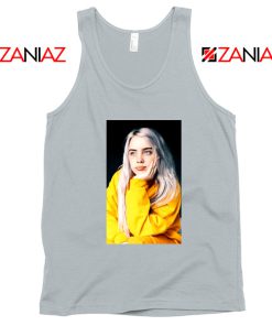 Billie Eilish 90s Vintage Grey Tank Top